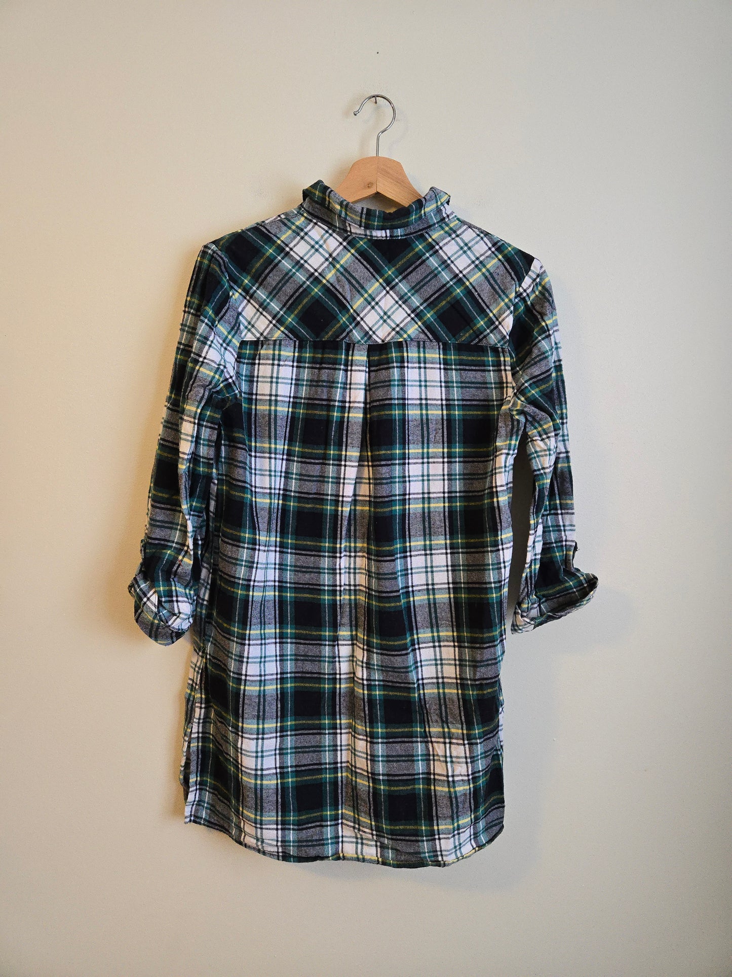 Joe Fresh - Long Plaid Flannel Top - Size Small