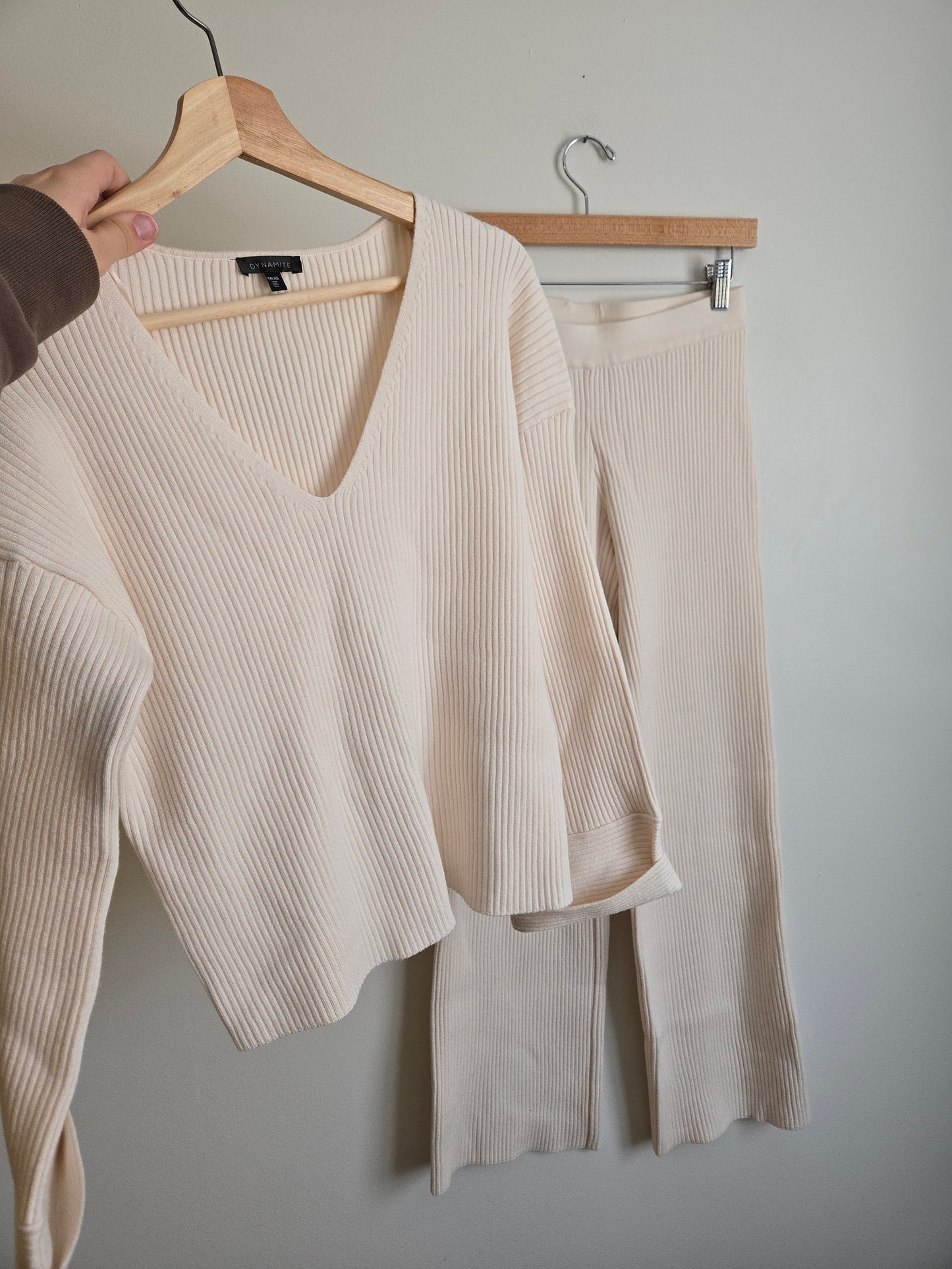 Dynamite Ribbed Lounge Set - Size XS