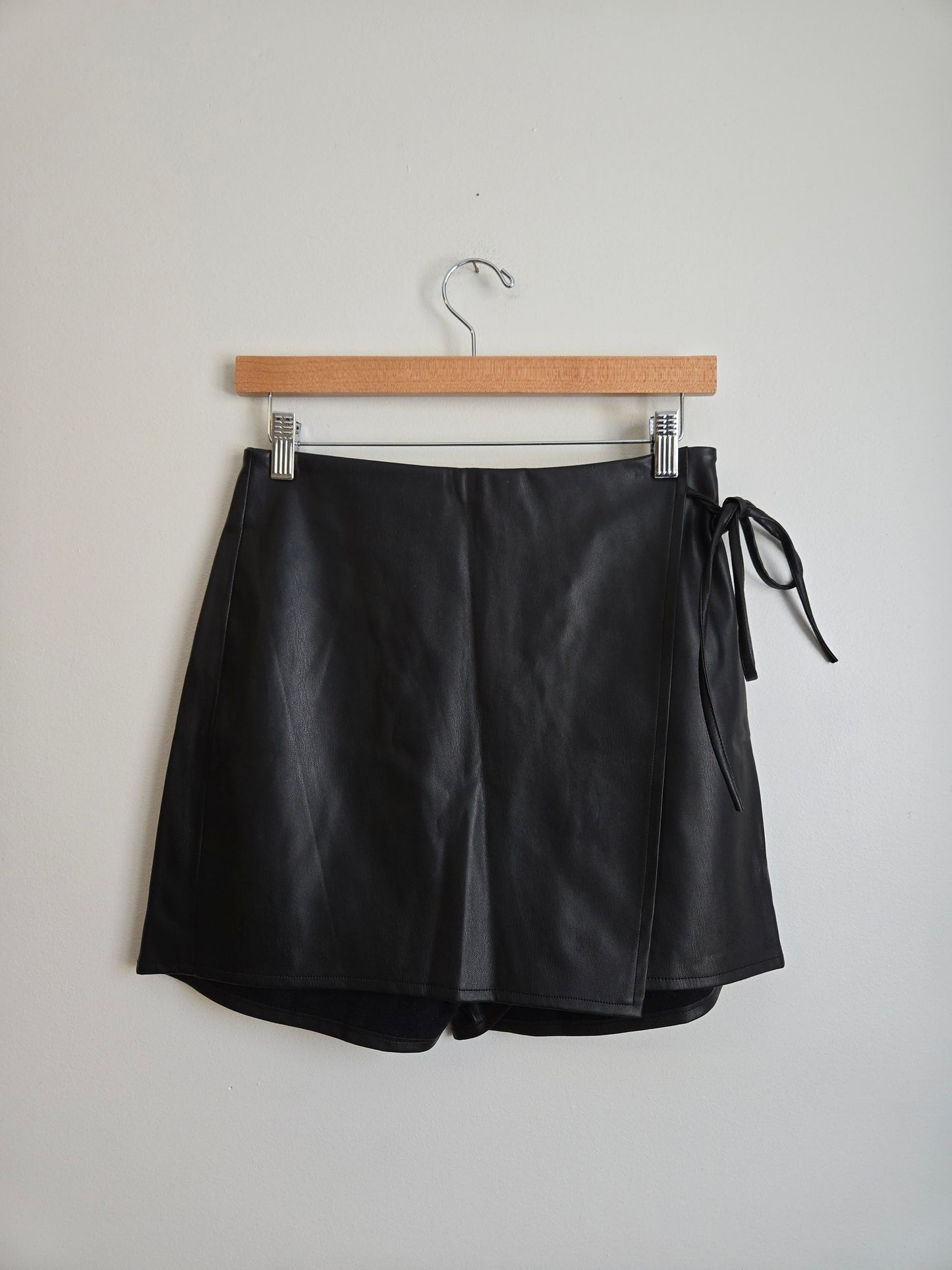 Blue Ivy Leather Wrap Skort - Size Small