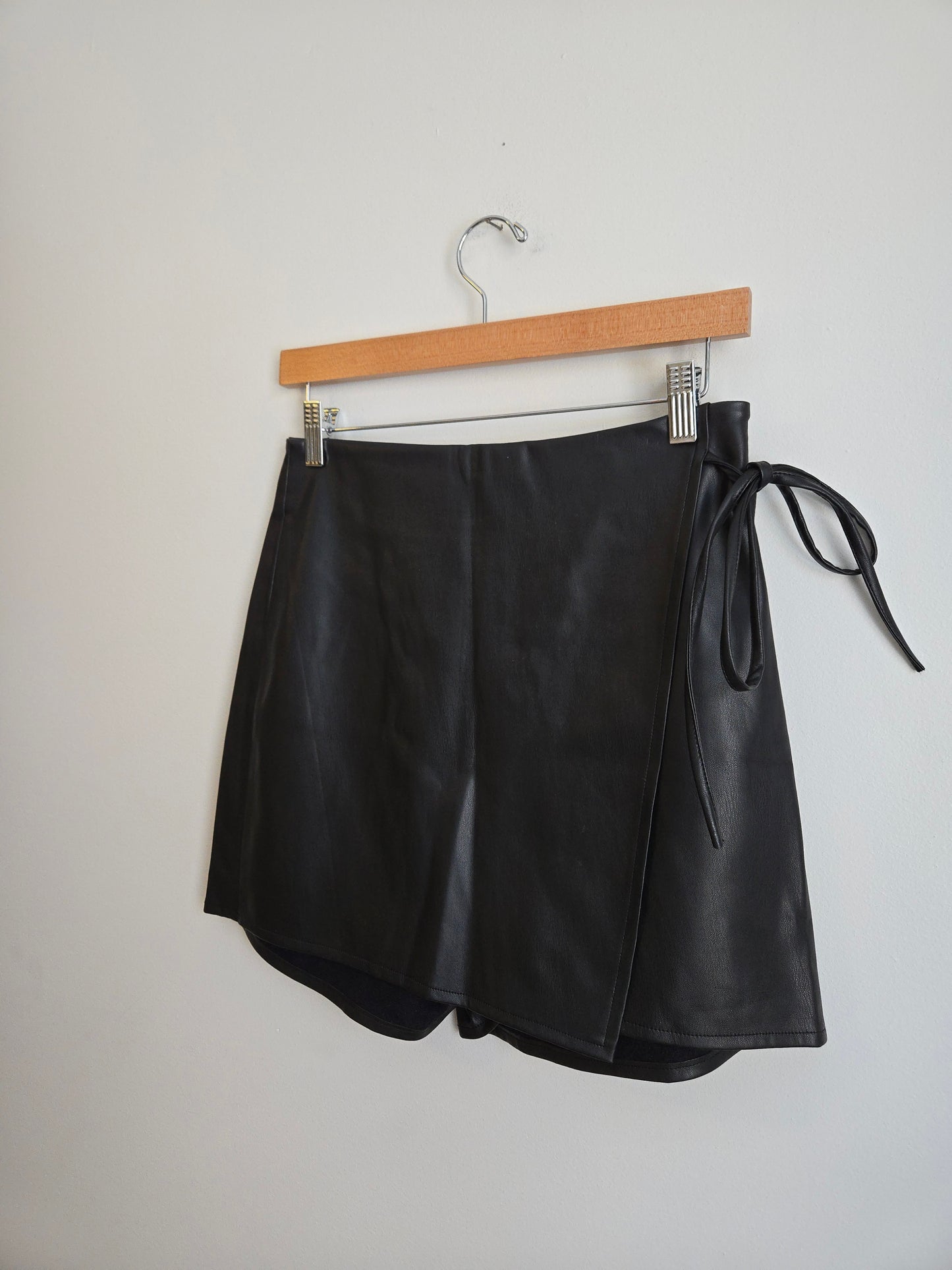 Blue Ivy Leather Wrap Skort - Size Small
