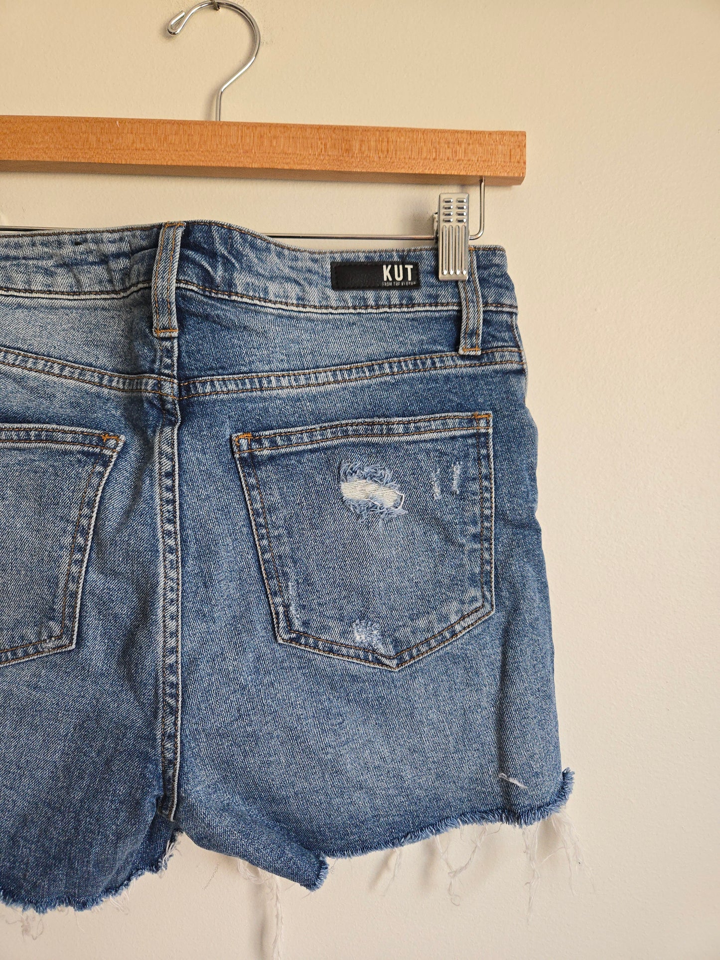 KUT "GIDGET" High Rise Denim Short - Size 0