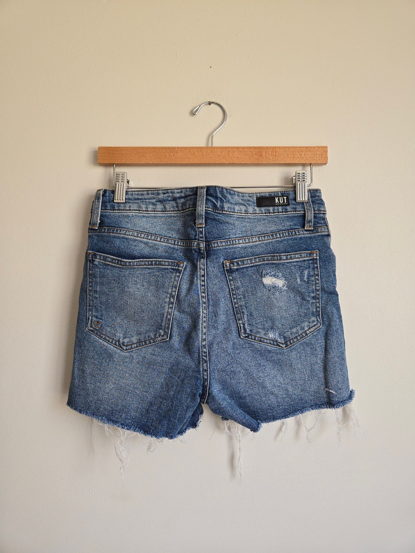 KUT "GIDGET" High Rise Denim Short - Size 0