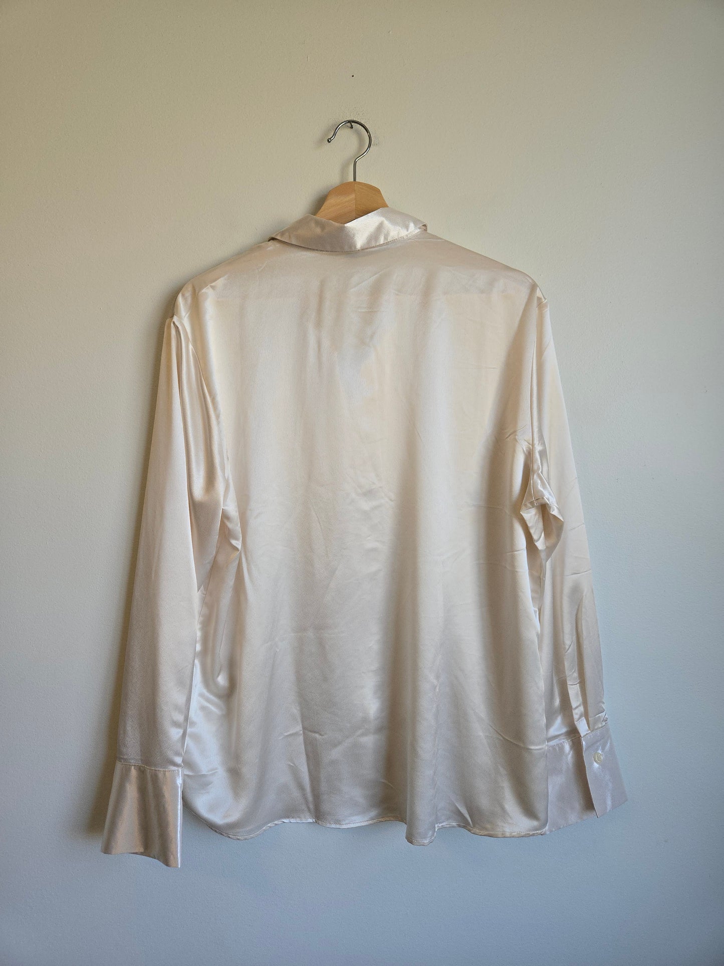 Divided Satin Top - Size Small