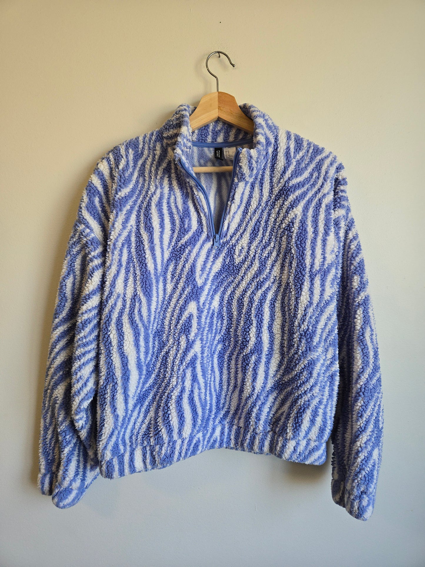 Divided Funky Sherpa Pullover - Size Medium