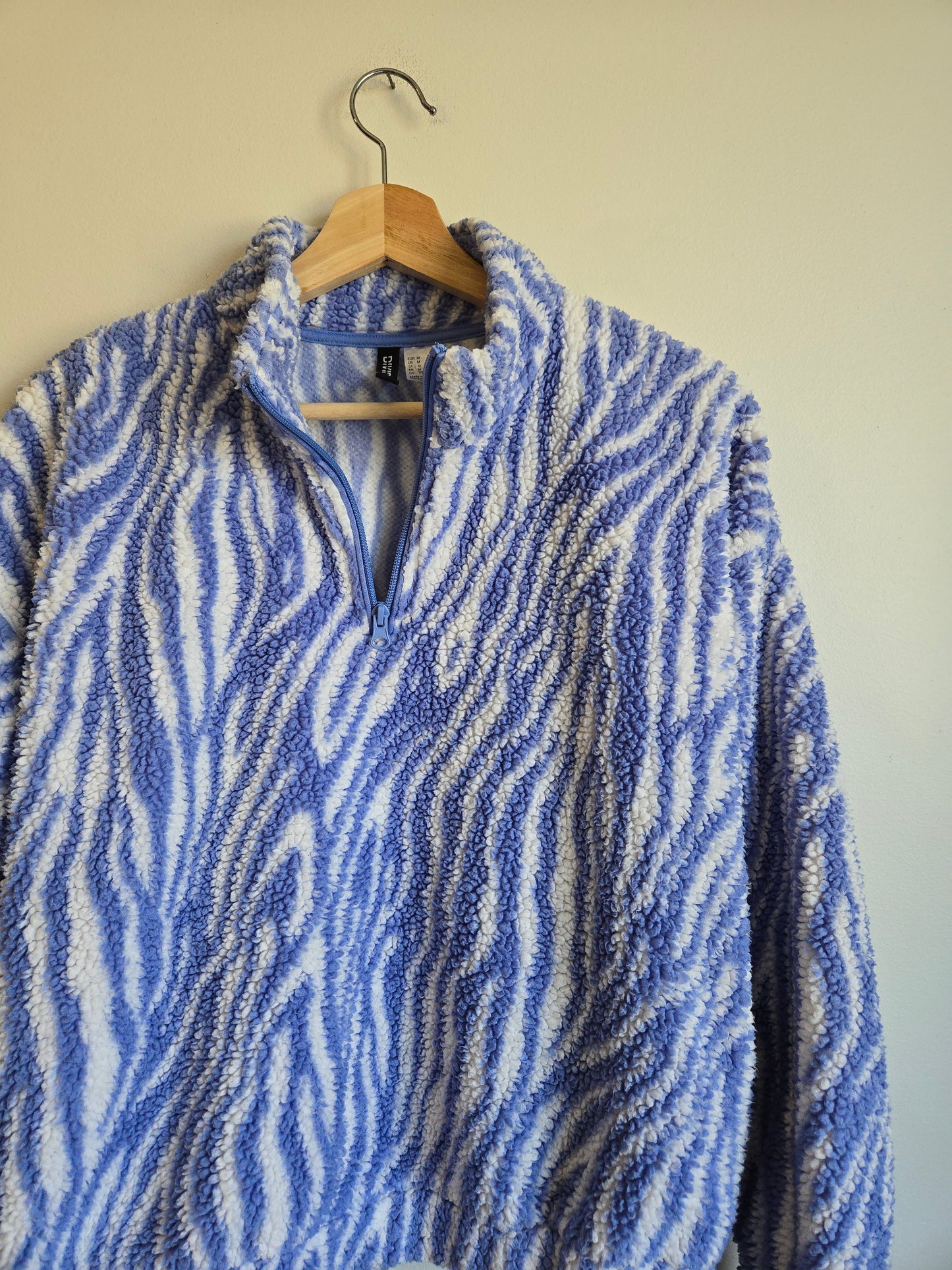 Divided Funky Sherpa Pullover - Size Medium