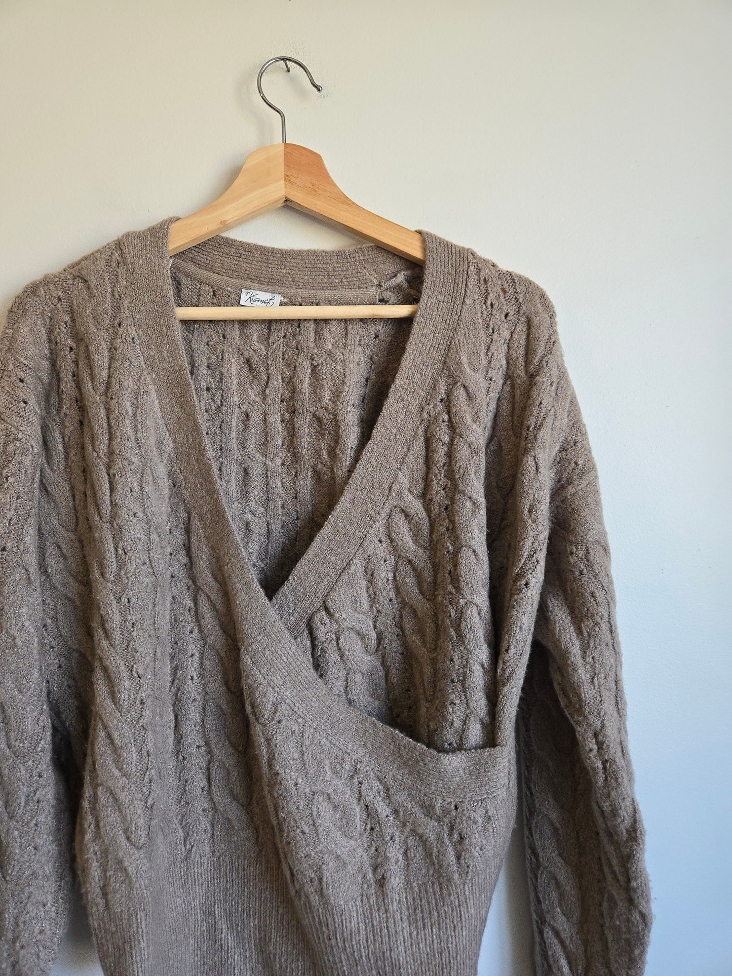 Kismet Knit Cross-Over Sweater - Size Small