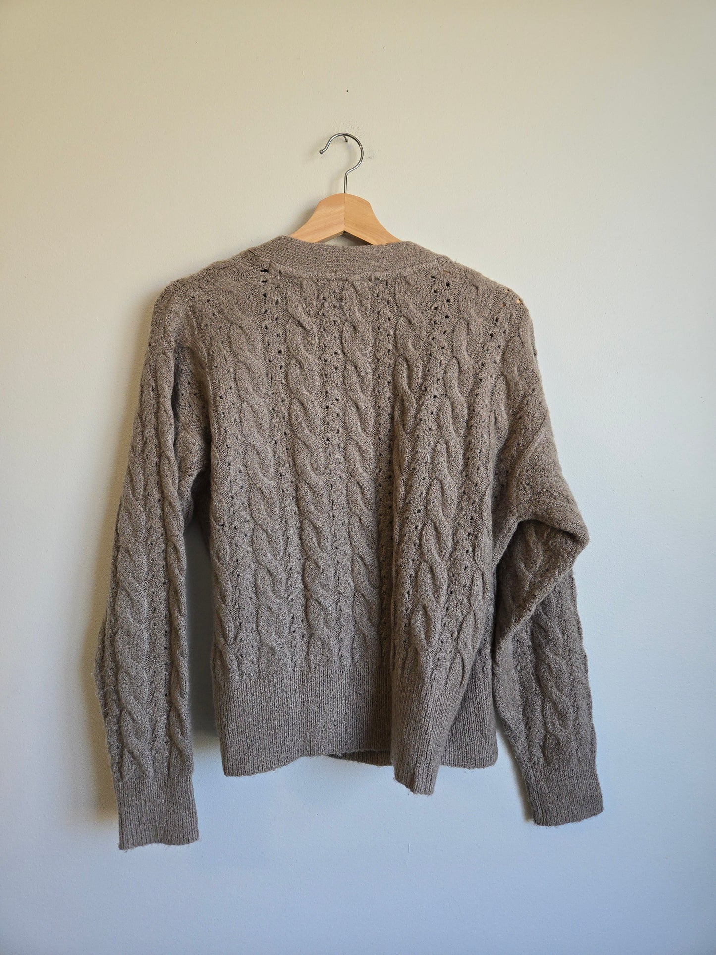 Kismet Knit Cross-Over Sweater - Size Small
