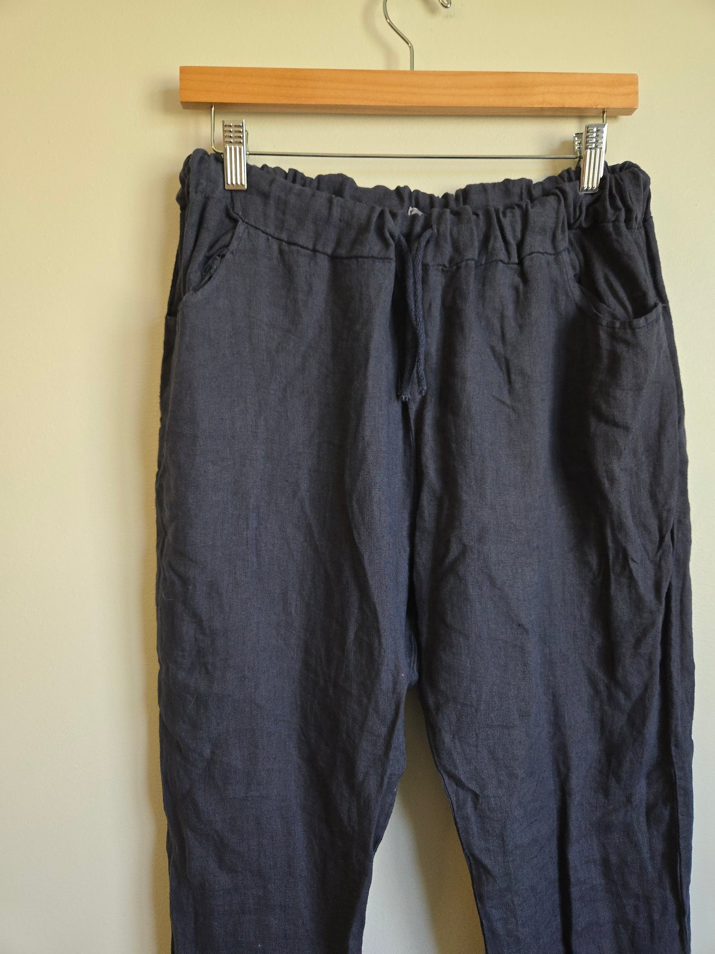 Pistache Linen Pants - Size Small