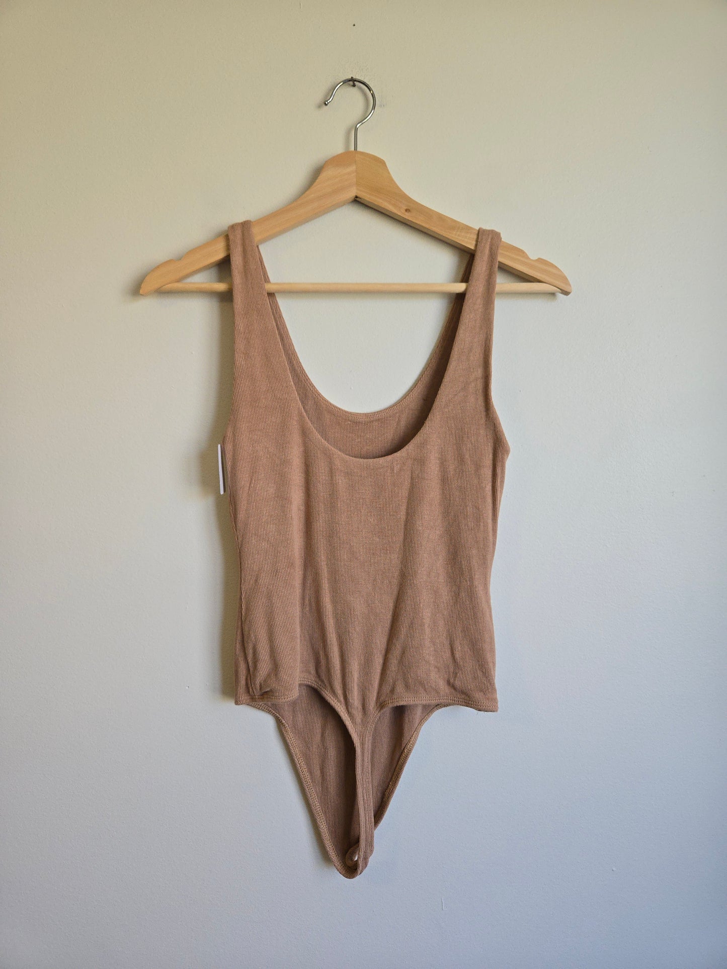 Babaton Ribbed Stretchy Bodysuit - Size Small