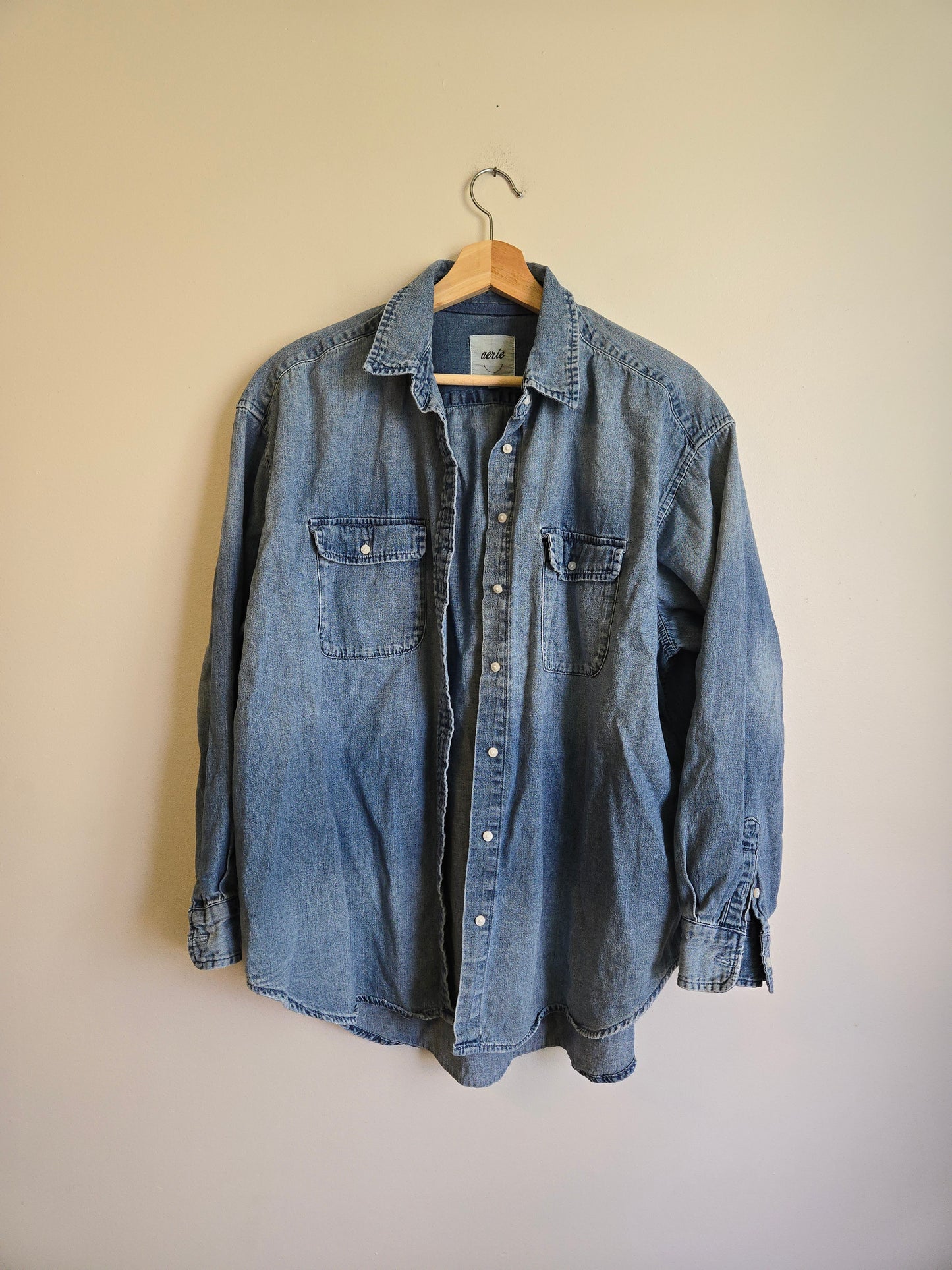 Aerie Denim Button Up - Size Small