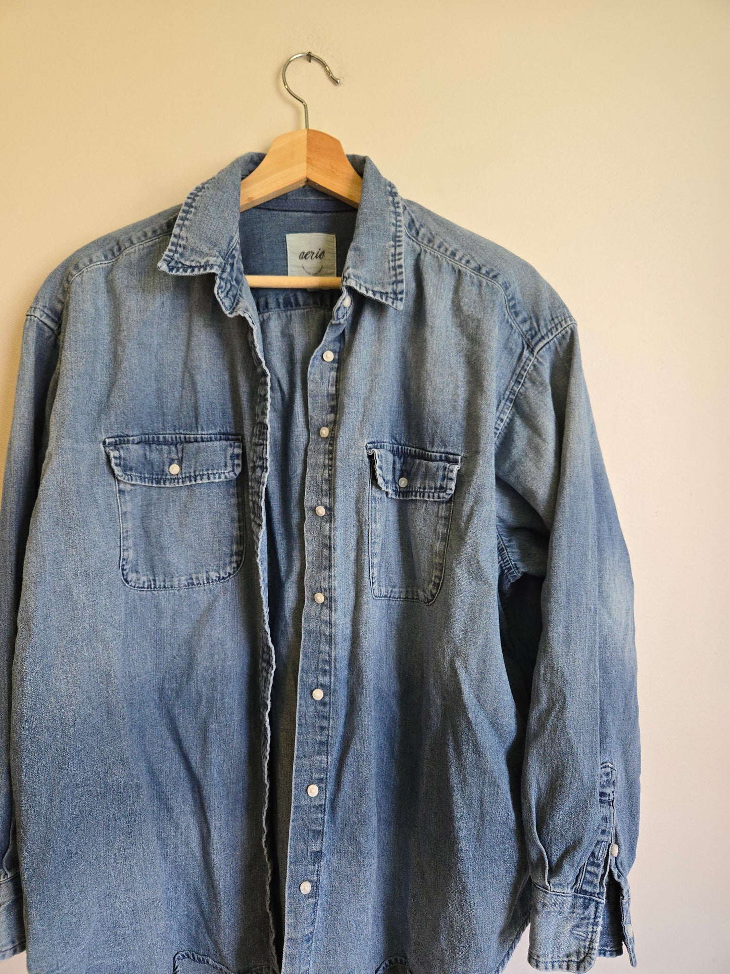 Aerie Denim Button Up - Size Small