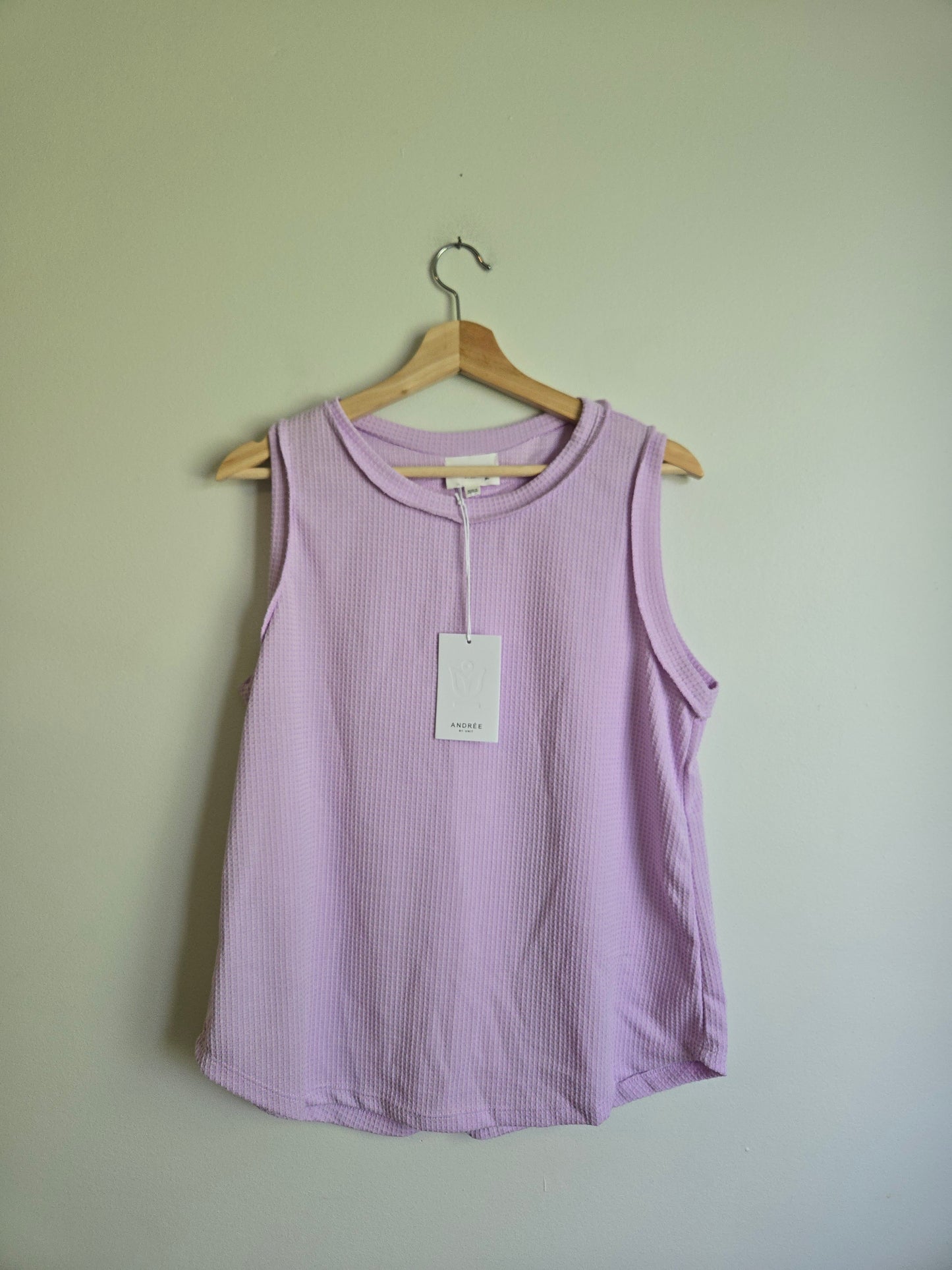 NWT Andree By Unit Waffle Tank - Size Medium