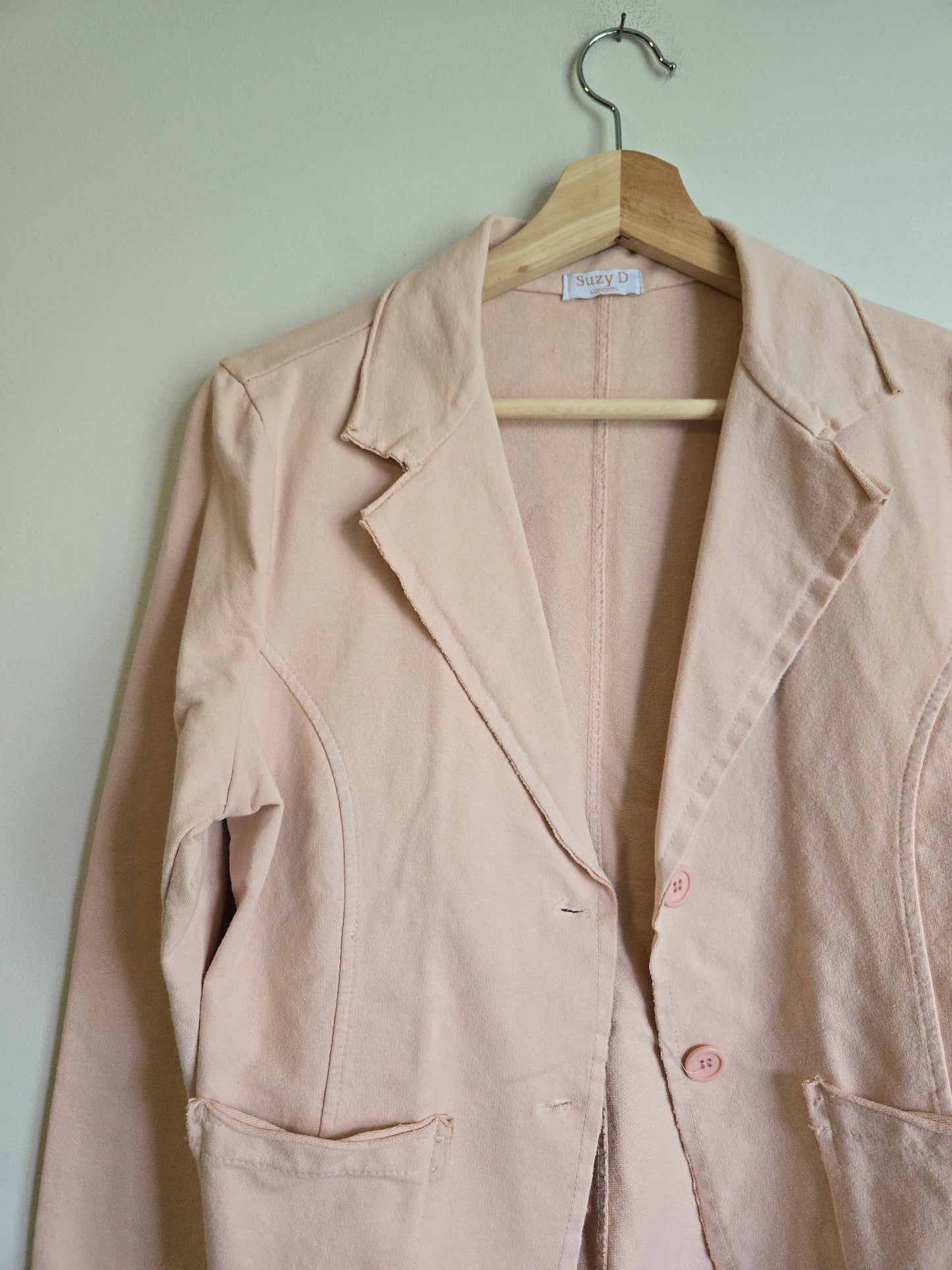 Suzy D Raw Hem Casual Blazer - Size M/L