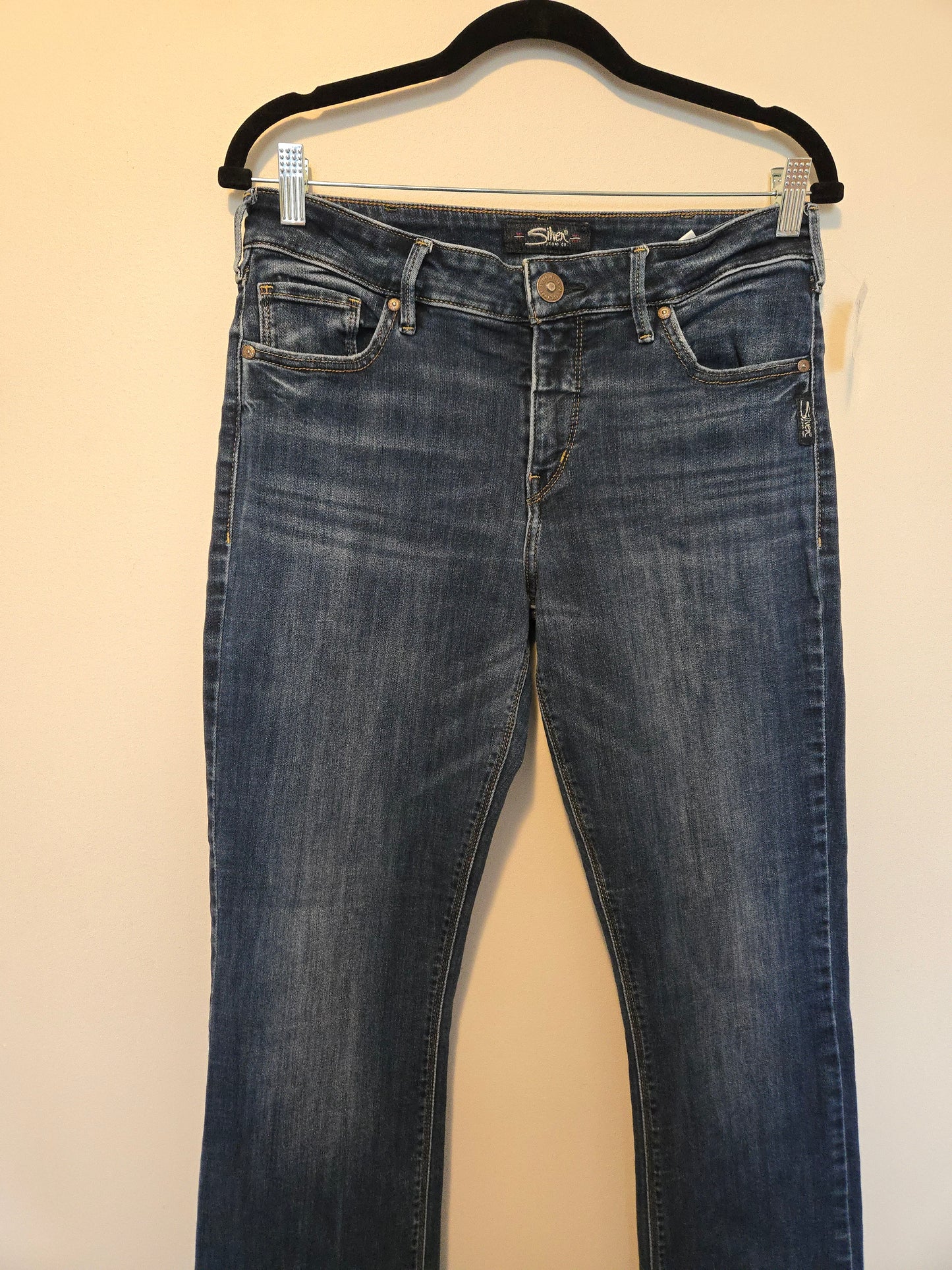 Silver Slim Boot Jeans - Size 31w 33L