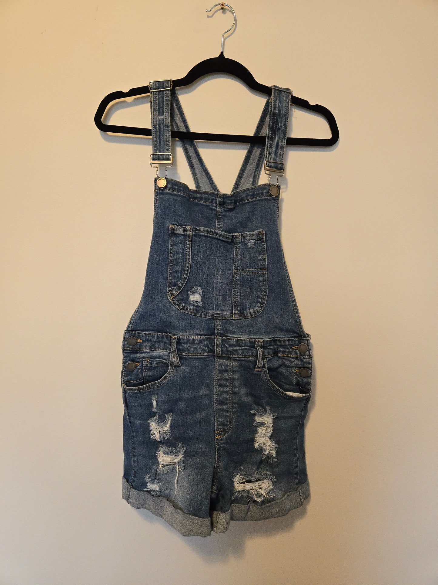 Black Label Short Overalls - Size Medium