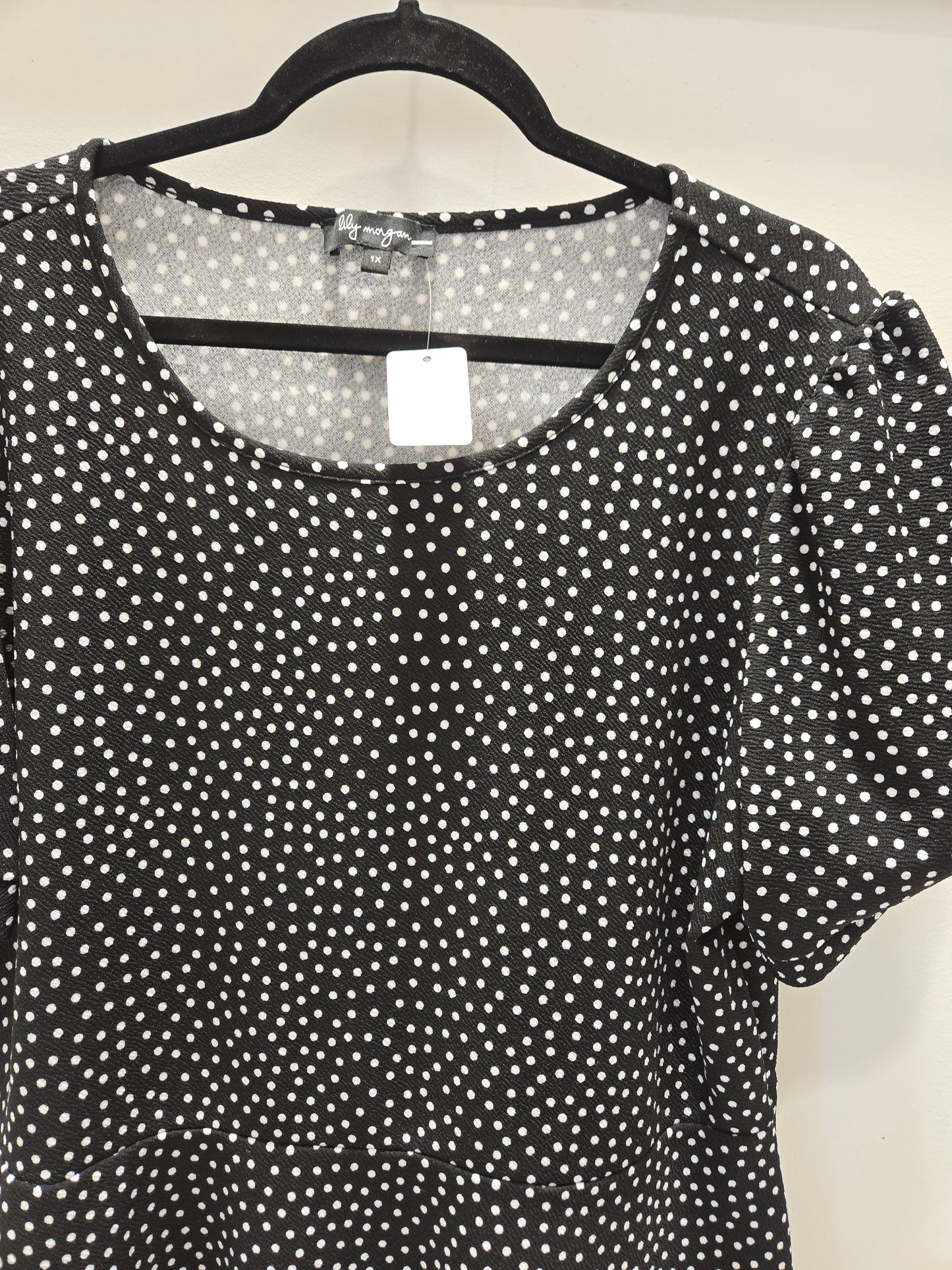 Lily Morgan Peplum Top - Size 1X