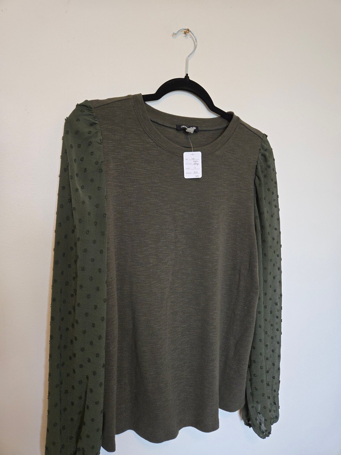 Cable & Gauge Long Sleeve - Size Large