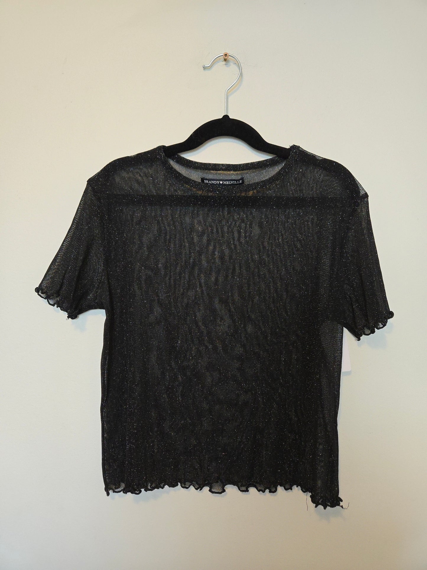Brandy Melville Mesh Glitter Top - One Size (S/M)