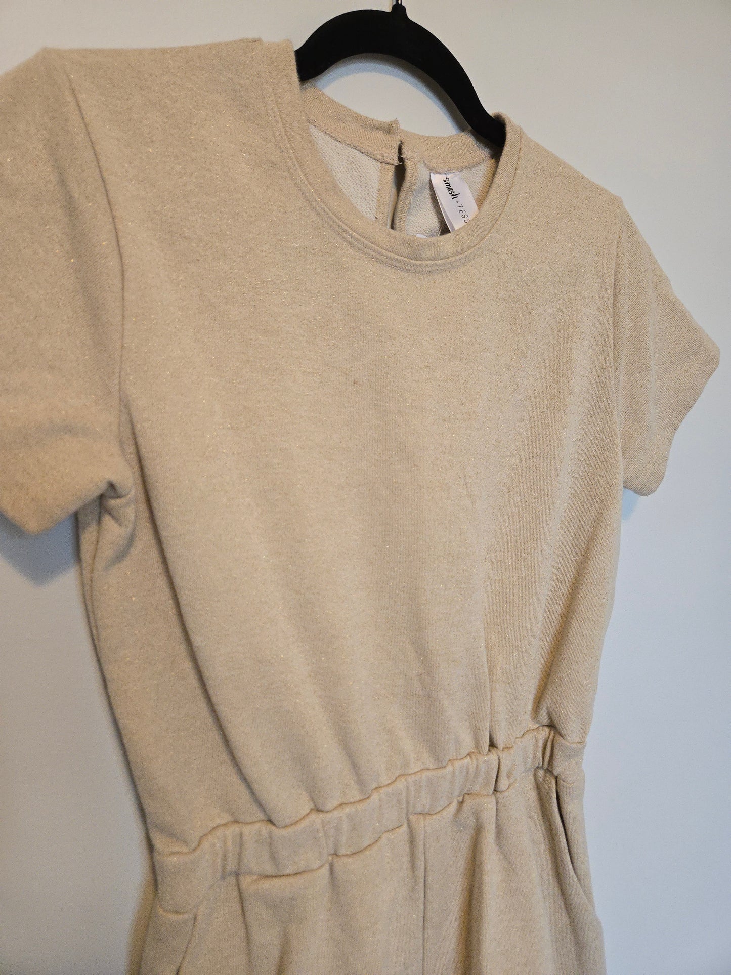 Smash & Tess Romper *Gold Shimmer - Size XS