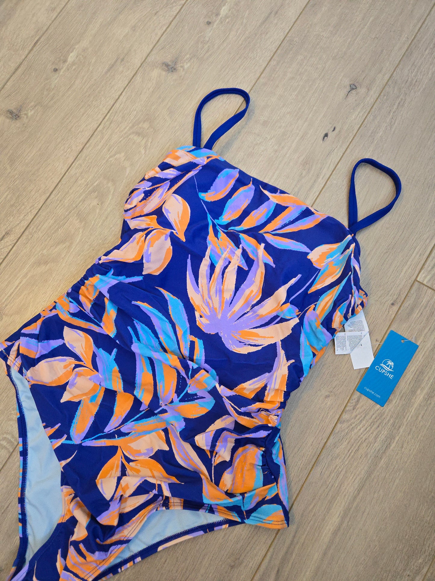 NWT Cupshe Floral Swimsuit - Size M