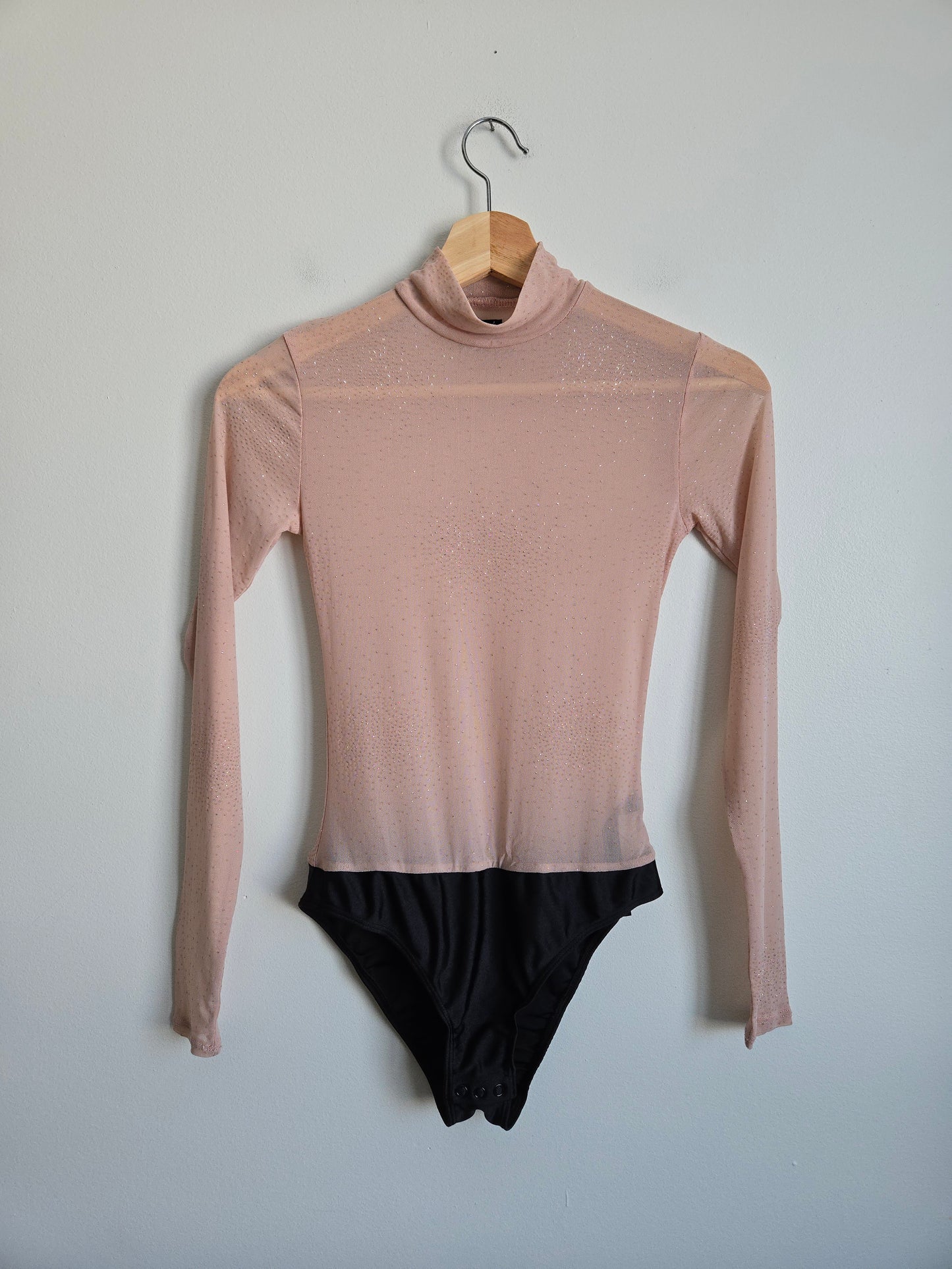 Out From Under (Urban Outfitters) Mesh Sequin Bodysuit - Size Small