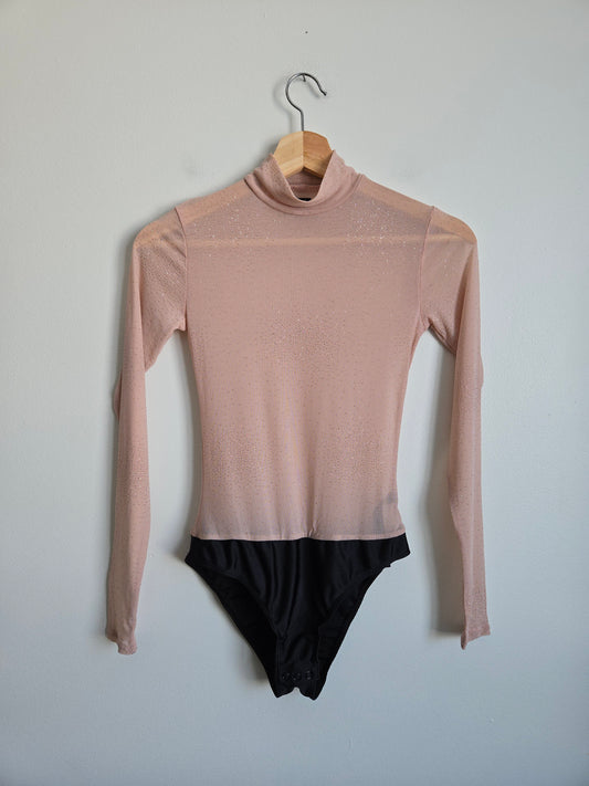 Out From Under (Urban Outfitters) Mesh Sequin Bodysuit - Size Small