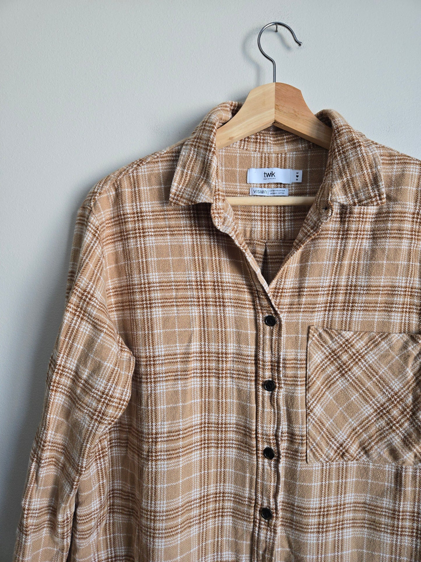 Twik Plaid Button-Up - Size Medium