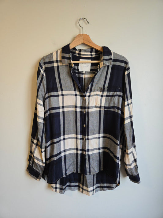 Part Two Copenhagen Plaid Button Up - Size 12