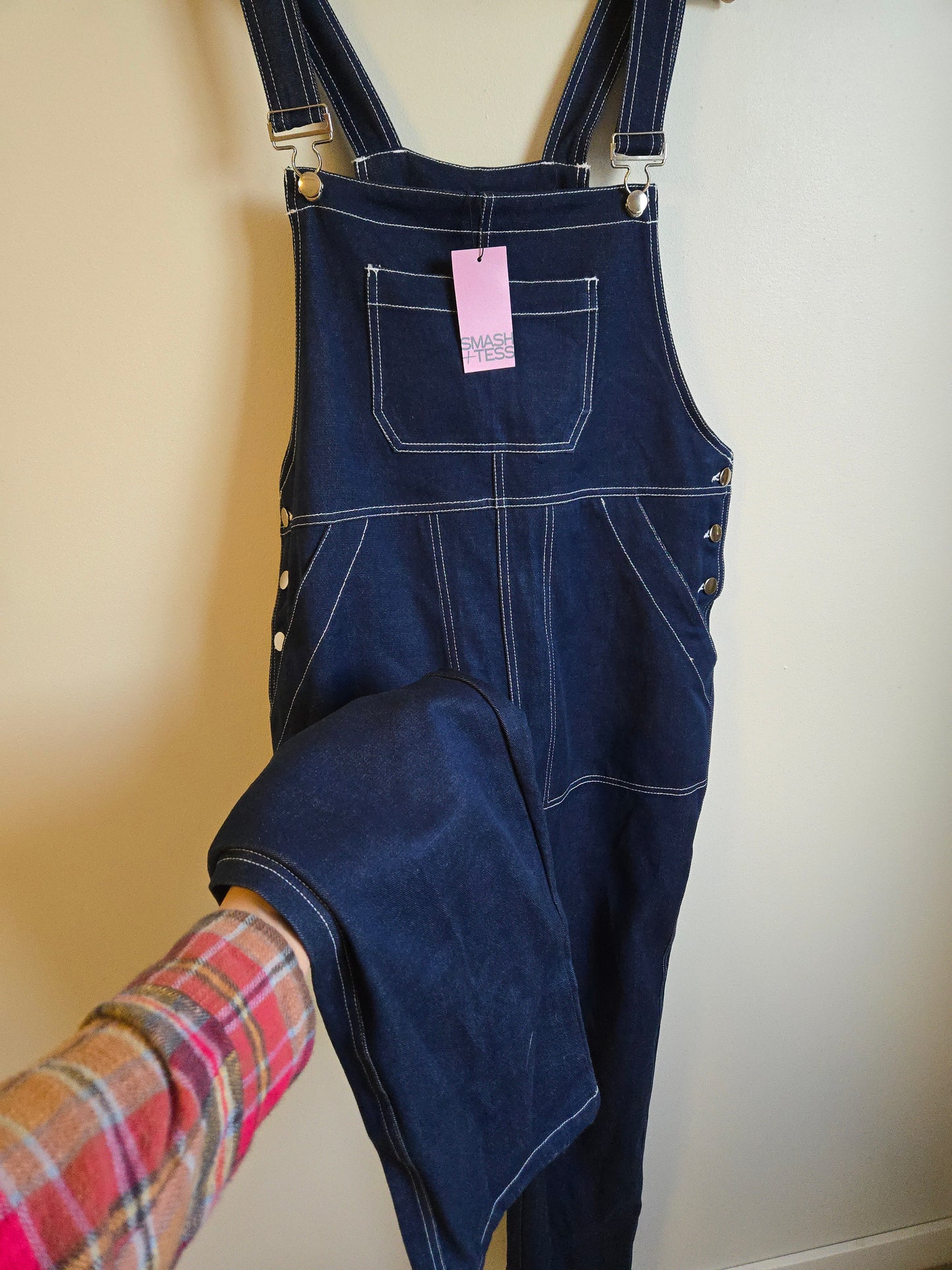 NWT Smash & Tess Marley Denim Overalls - Size Large