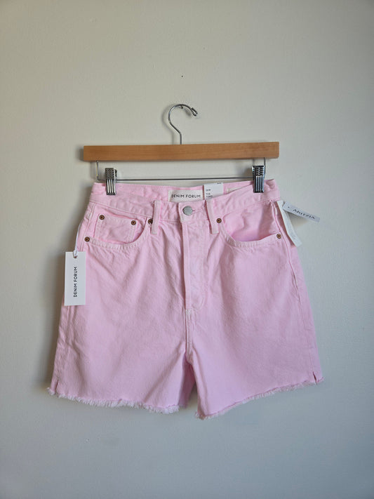 NWT Denim Forum "The Yoko" High-Rise Mid-Thigh Short - Size 26