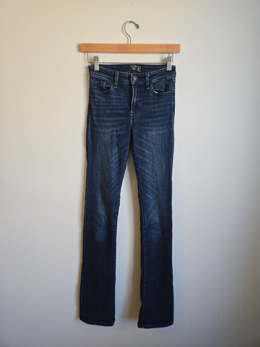 Abercrombie & Fitch Mid-Rise Bootcut Jean - Size OO Long (24 Long)