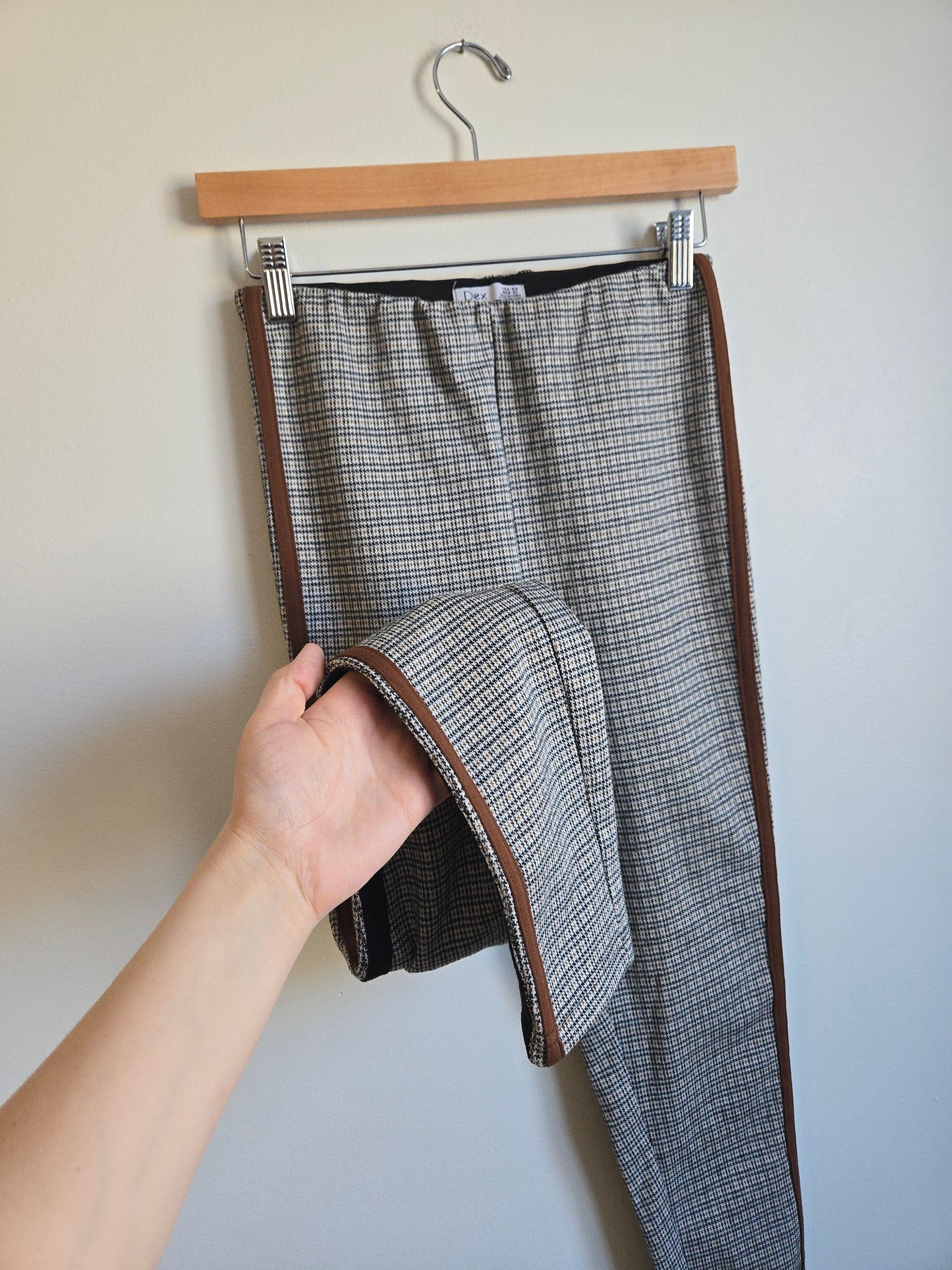 Dex Houndstooth Stretch Pant - Size XS