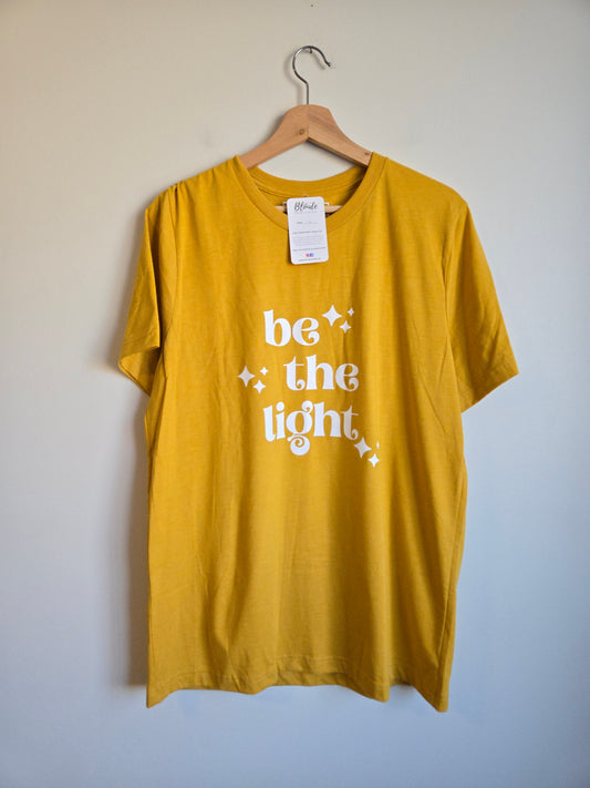 NWT Blonde Ambition "Be The Light" Tee - Size Large