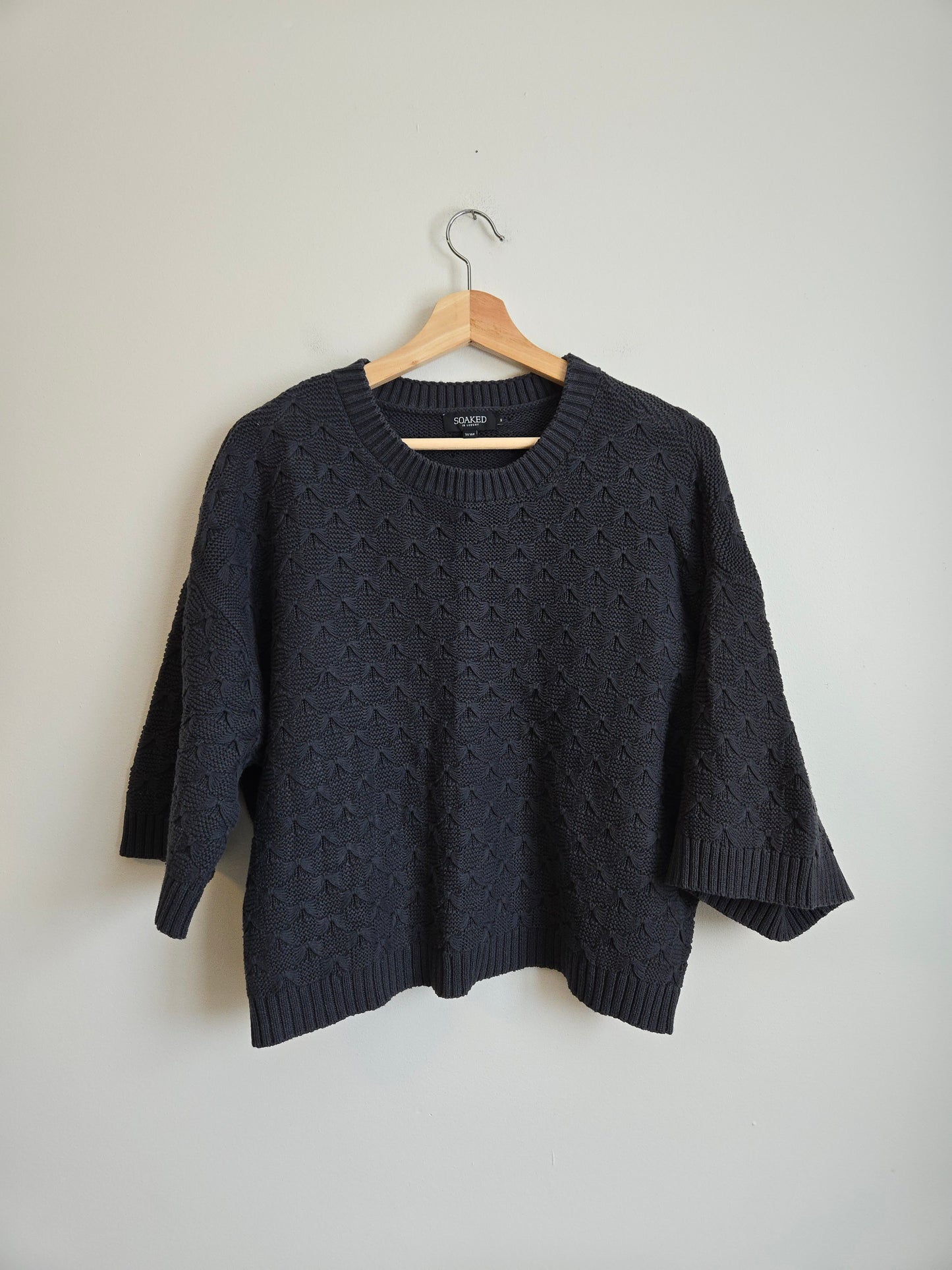 Soaked In Luxury Crocheted Top - Size Small