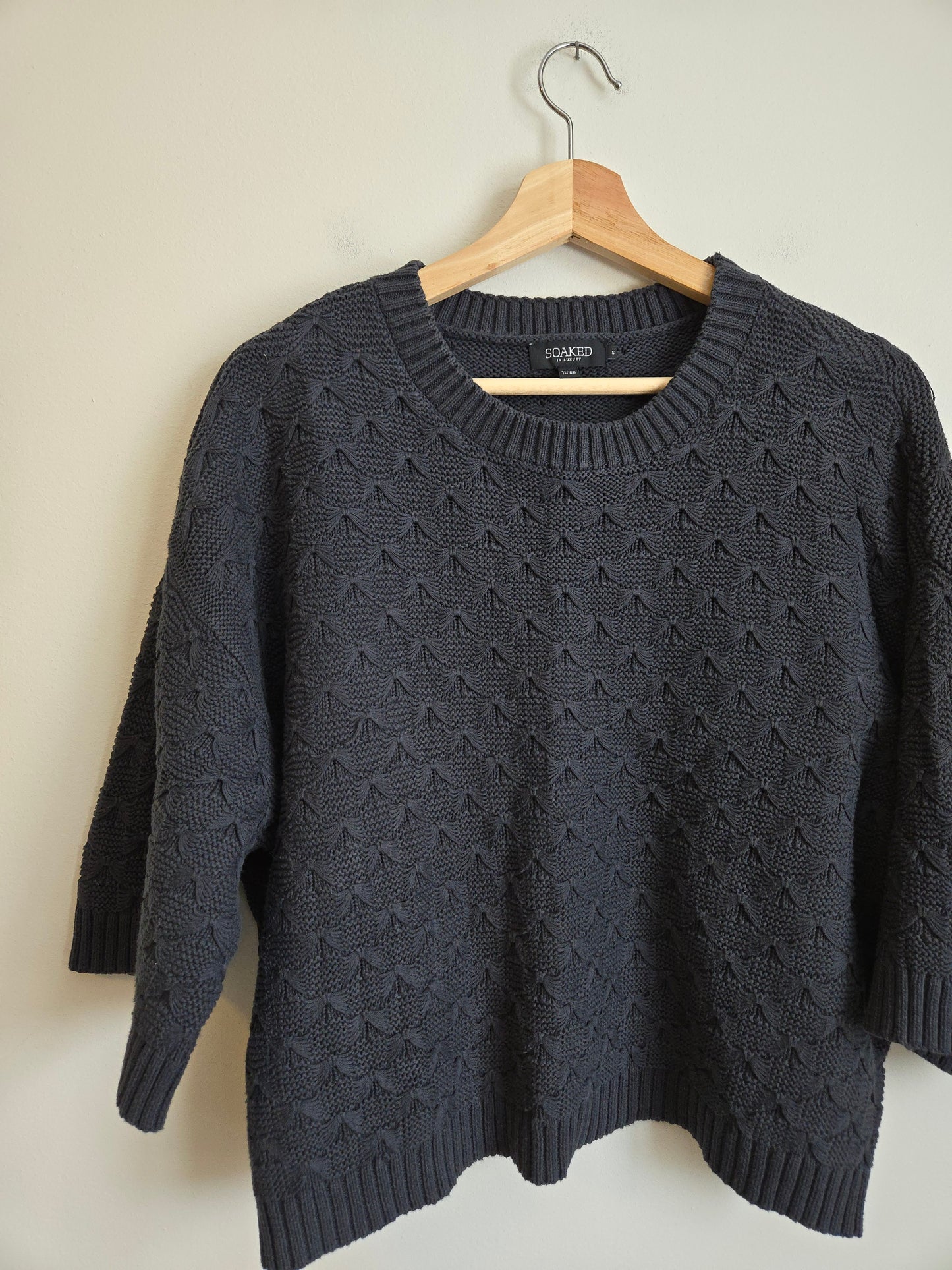 Soaked In Luxury Crocheted Top - Size Small