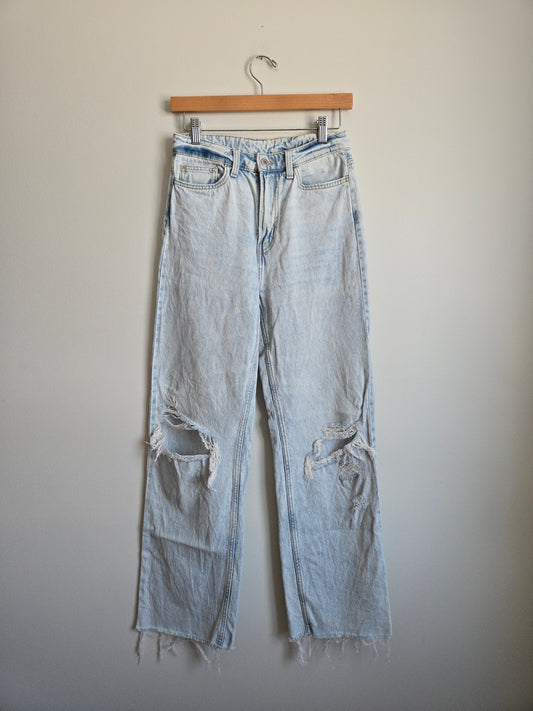 &Denim Ultra High Waist Wide Leg Denim - Size 4