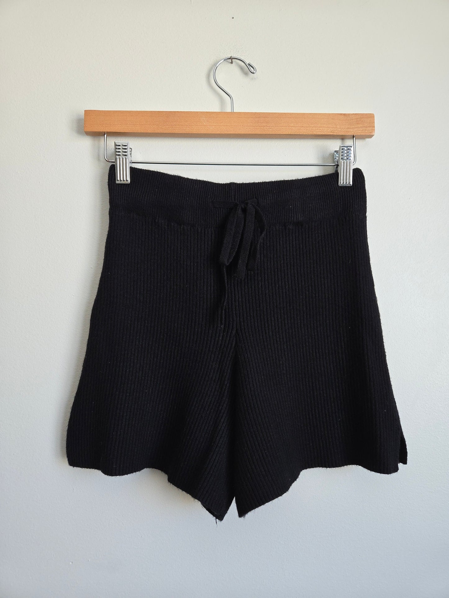 Black Tape Ribbed Lounge Set - Size XS
