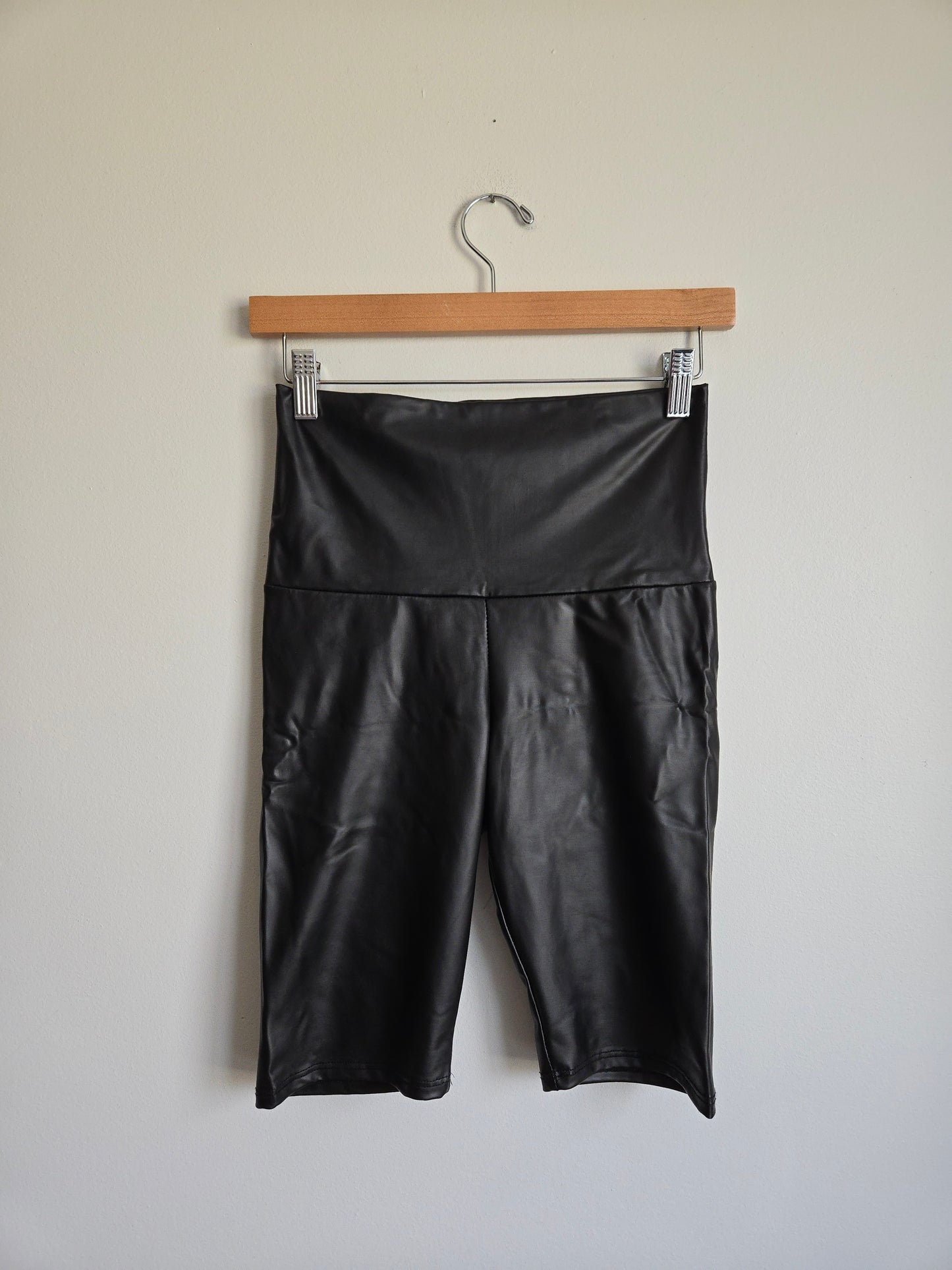 Cherish Leather Biker Shorts - Size Small