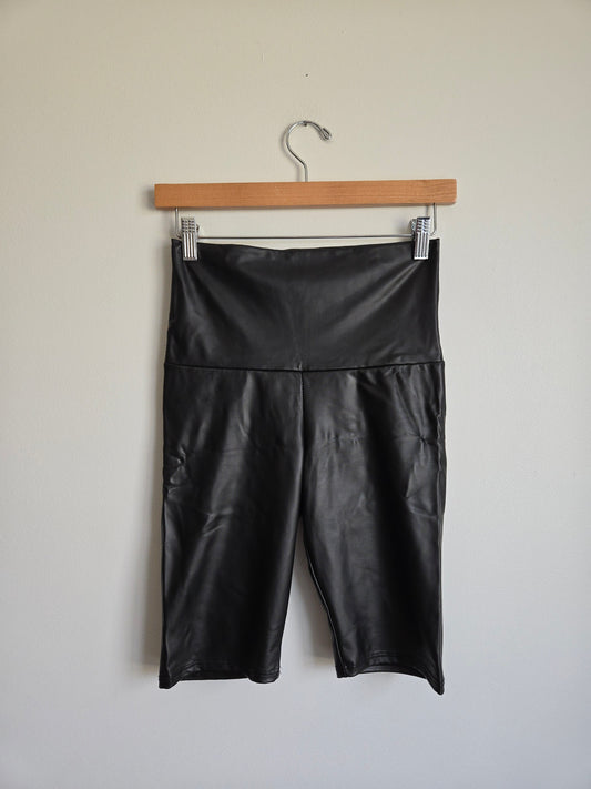 Cherish Leather Biker Shorts - Size Small
