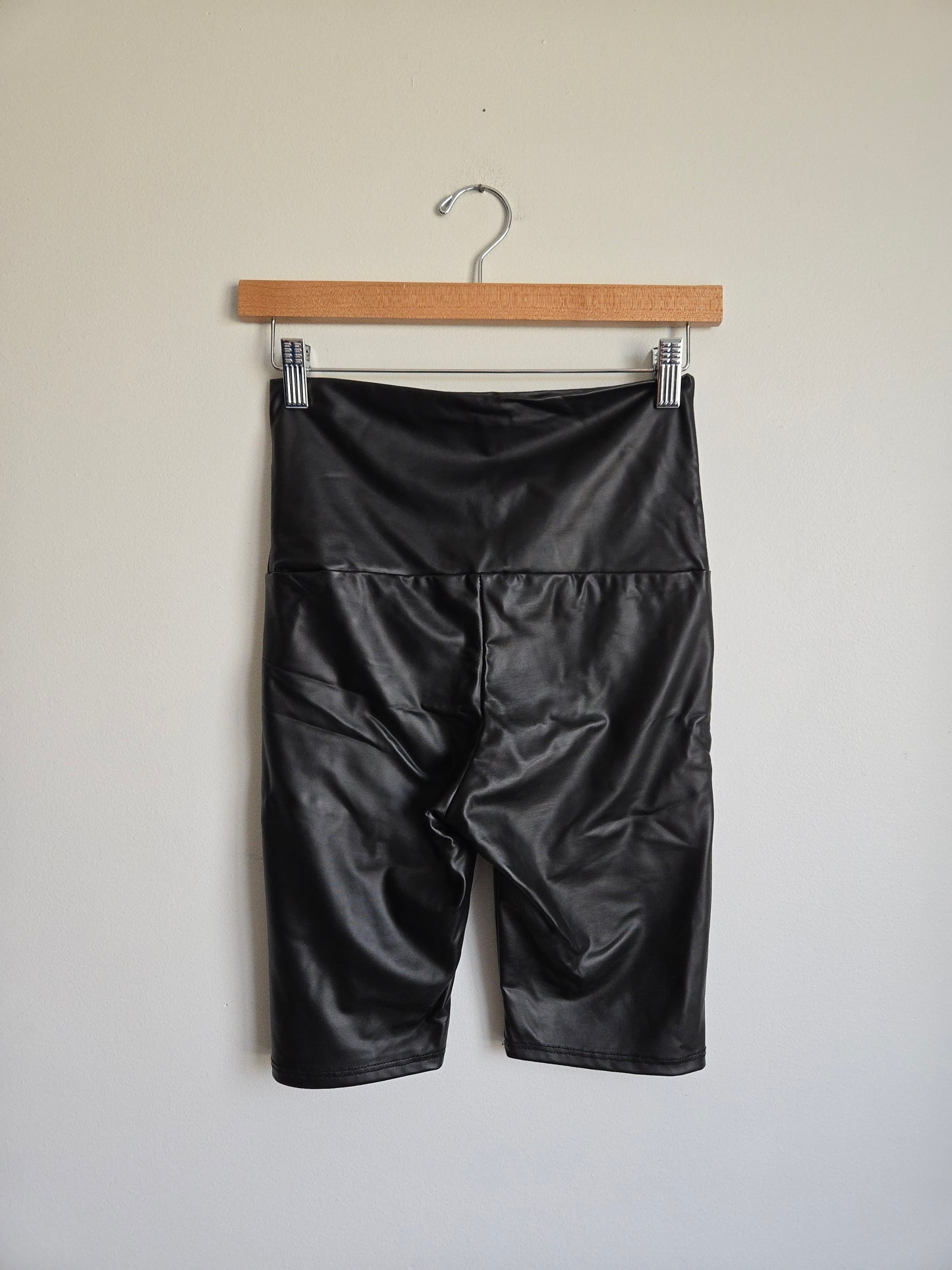 Cherish Leather Biker Shorts - Size Small