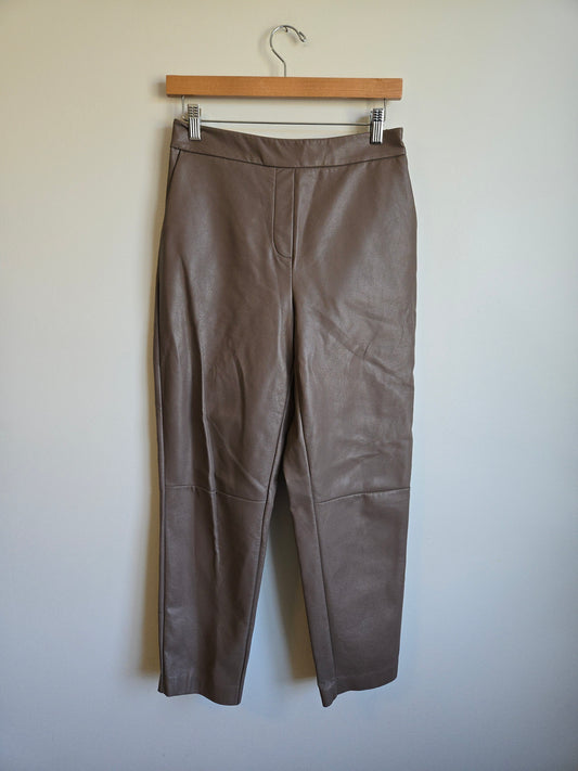 Black Tape Leather Pants - Size Medium