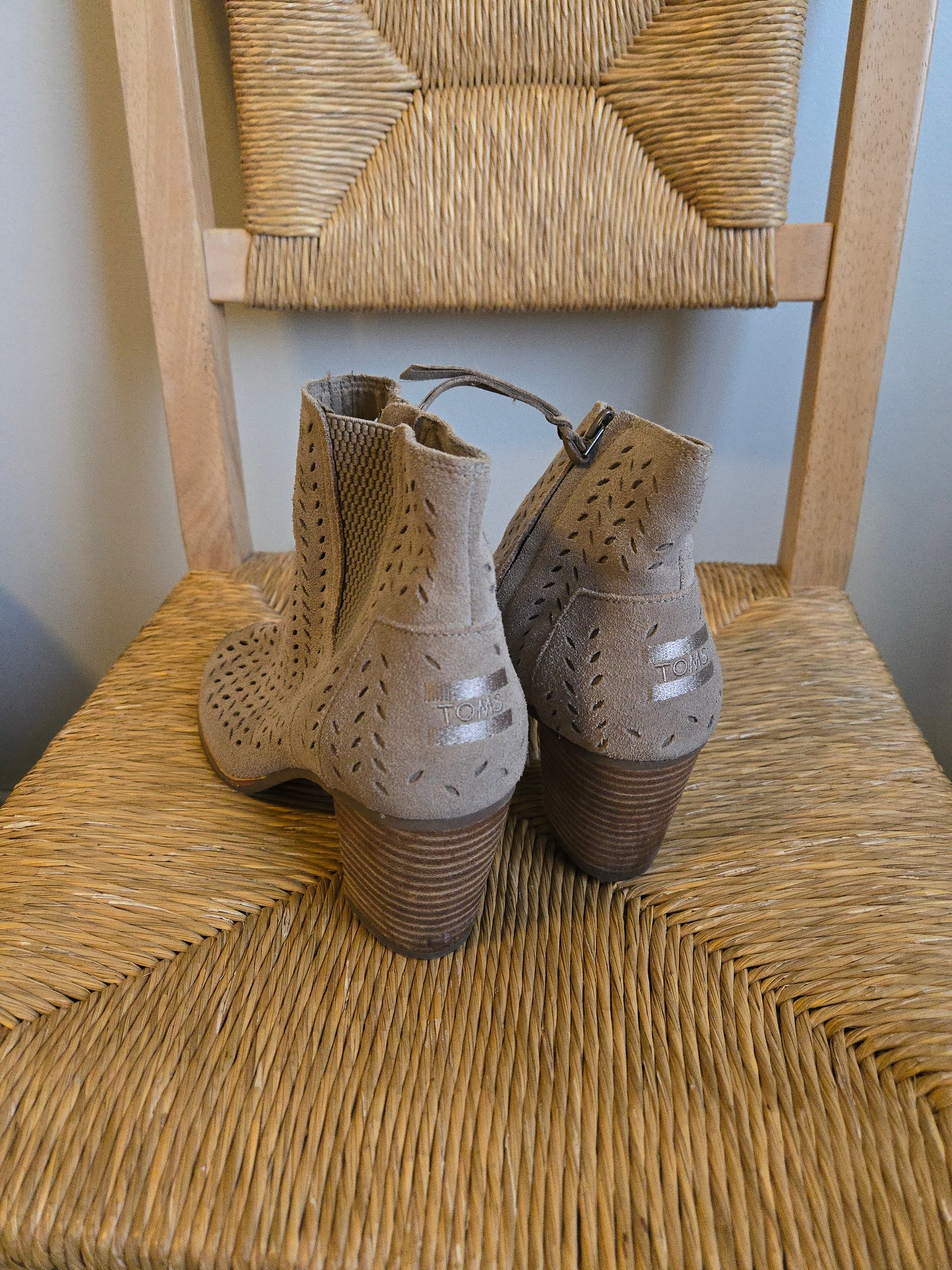 Toms Majorca Peep Toe Bootie - Size 9