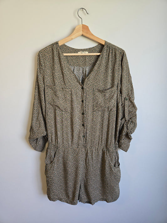 Biscuit Floral Romper - Size Medium