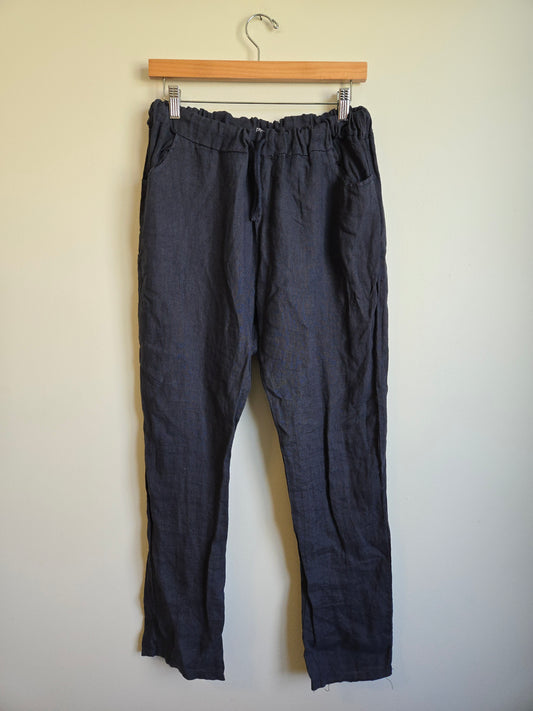 Pistache Linen Pants - Size Small