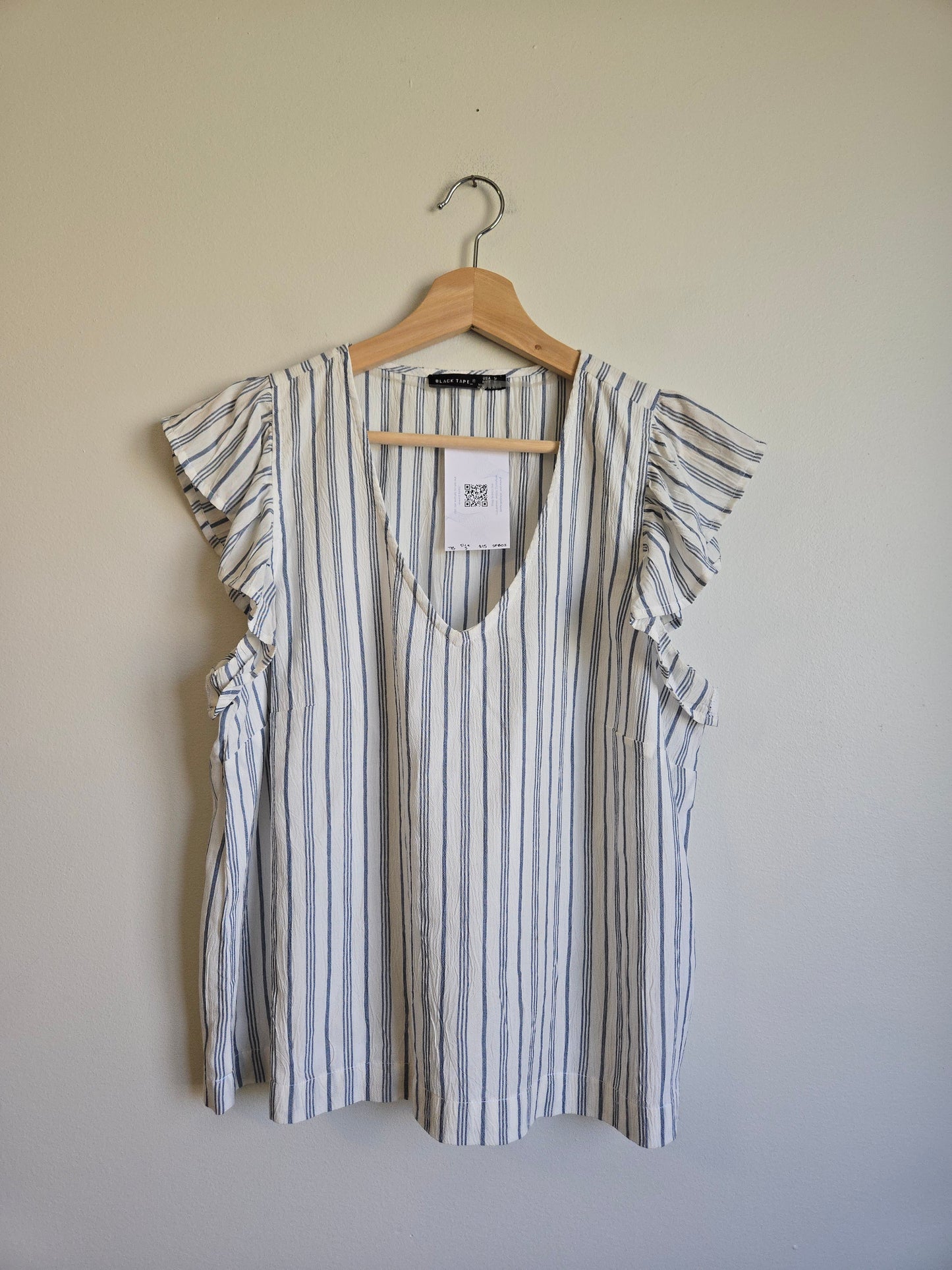 Black Tape Top - Size Small