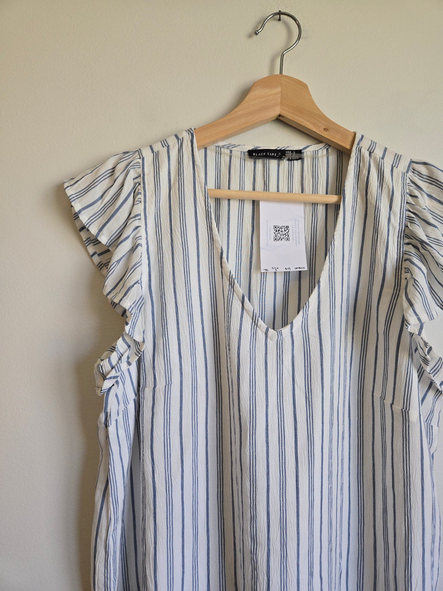 Black Tape Top - Size Small