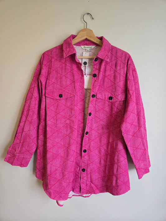 NWT Davi & Dani Quilted Shacket - Size Medium