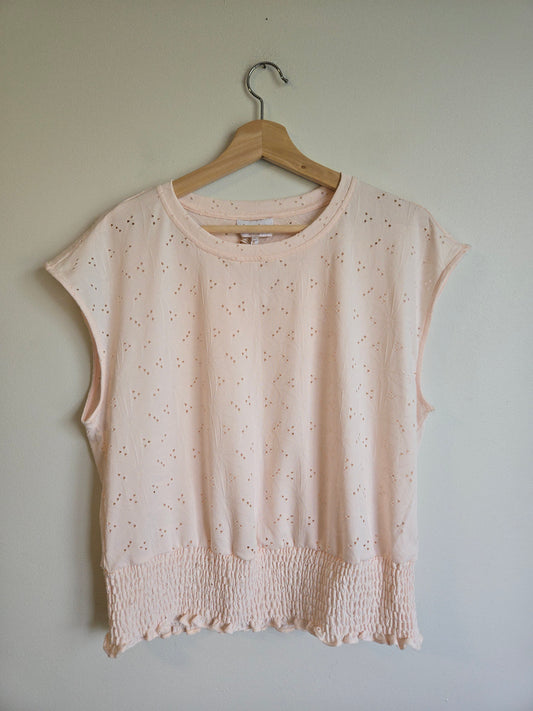 Laundry by Shelli Secal Eyelet Top - Size Large