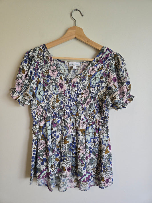 Grace & Lace Shirred Top - Size Small