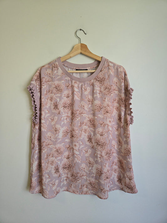 T Tahari Floral Blouse - Size XL